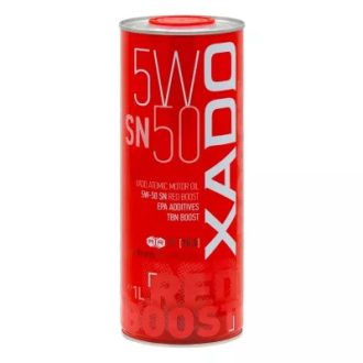 Xado 5W-50 SN Red Boost motorolaj 1liter