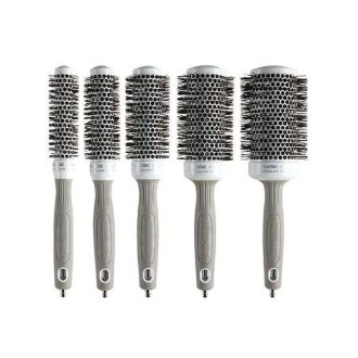 Olivia Garden Shine White & Grey körkefe szett