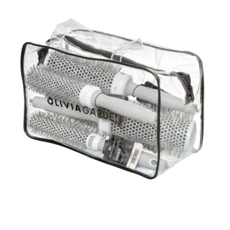 Olivia Garden Speed White & Grey körkefe szett